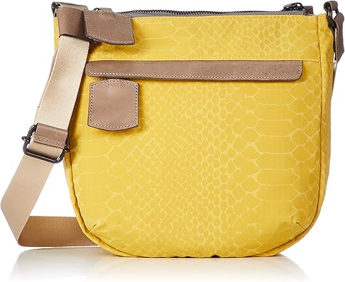 Amazon レッセフェール パイロン ナイロン 牛革 ショルダーバッグ パイソン ヘビ 5645 イエロー Laisser Faire レッセフェール ショルダーバッグ