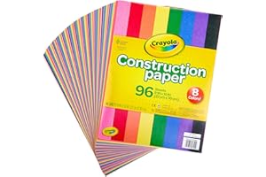 Crayola 9" x 12" 8-Assorted Color Construction Paper - 96/Pack