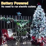 Ollny 5m 50 LED Battery Fairy Lights Copper Wire Indoor Outdoor Cool White view 4
