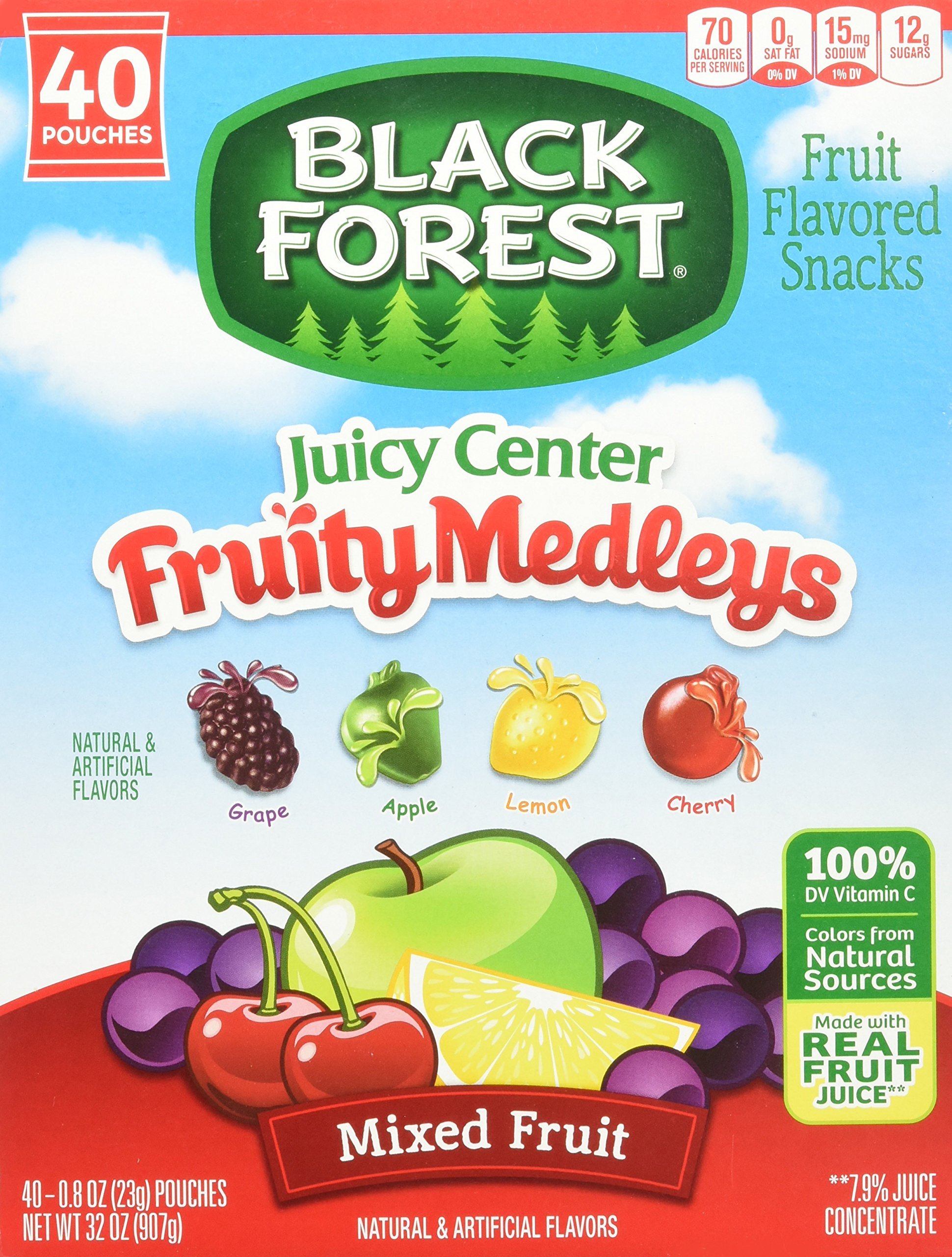 Black Forest Fruit Snacks Fruit Medley Flavor 0.9oz