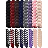 Suhine Bulk Winter Beanie Gloves Set for Homeless Knit Hats Gloves Unisex Skull Caps Gloves for Women