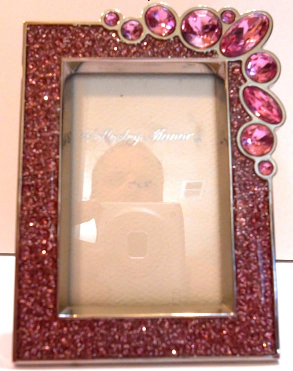Pink Rhinestone Picture Frame for 2" X 3" Picture Single