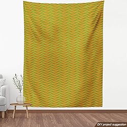 Ambesonne Rasta Fabric by The Yard, Vivid Colors