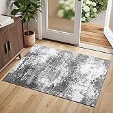 Entryway Rug 2x3 Grey Door Mat Indoor Entrance 24x36, Washable Small Throw Rugs for Kitchen Floor, Entry, Front Door, Bedroom