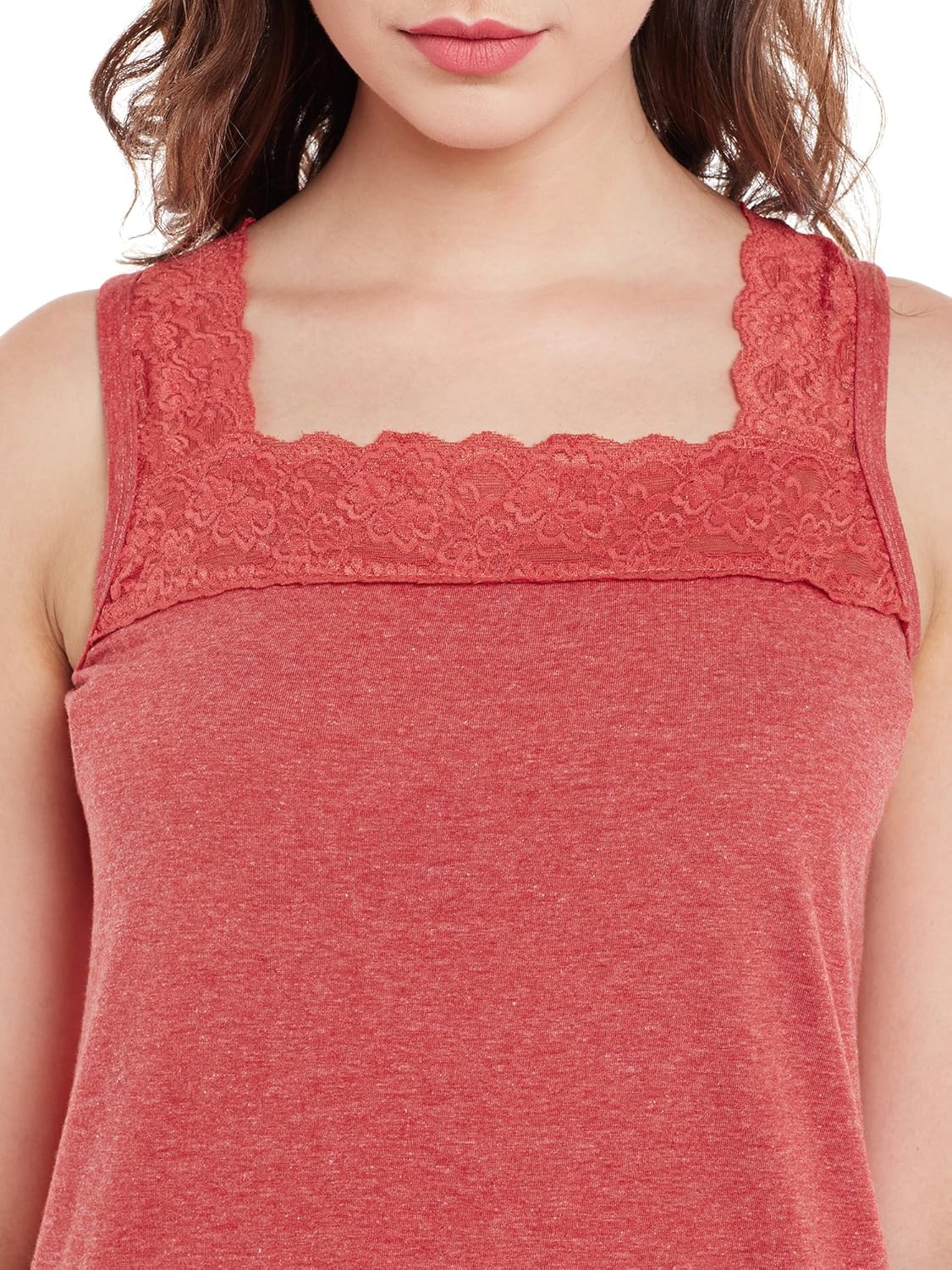 claura red milanch cotton short nighty or nightdress