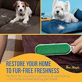 Fur Magic Pet Hair Remover Lint Brush Self-Cleaning Base Green view 2