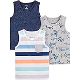 Simple Joys by Carter's Boys 3-Pack Muscle Tank Tops