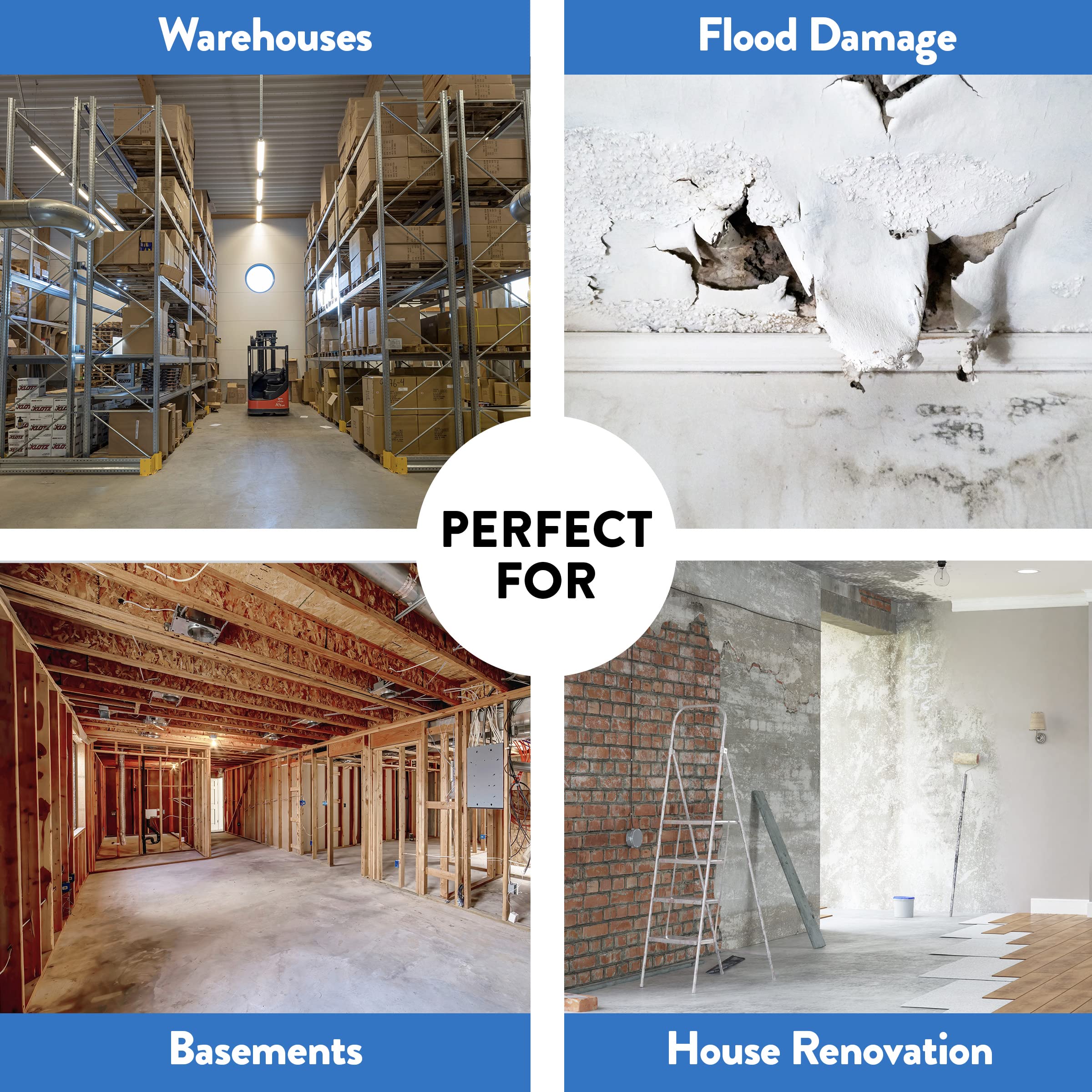 Dri-Eaz LGR 3500i Commercial Dehumidifier with Pump, 30 Gallon, Industrial Dehumidifier