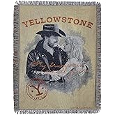 Northwest Yellowstone Woven Tapestry Throw Blanket, 48" x 60", Rip and Beth