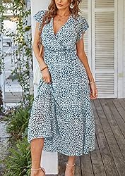 PRETTYGARDEN Women's Summer Floral Boho Dress Wrap
