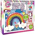 Creative Kids String Art Kit for Kids Age 6+ | 4 Fun Projects in 1 String Art Craft Kit Flower, Heart, Rainbow & Unicorn | String Art Kids Birthday Gifts for Girls & Boys
