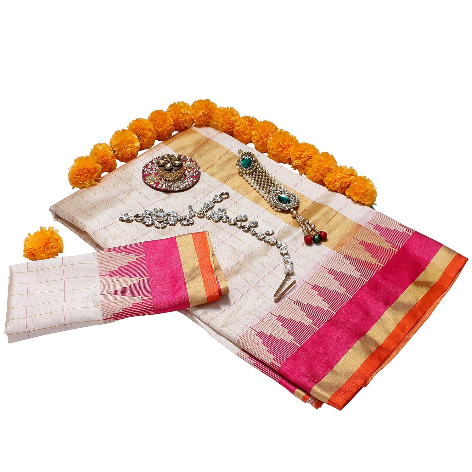 ethnicjunction women's art silk saree with blouse