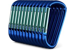 GOLD LION GEAR Carabiner - 3" Aluminum Carabiner D Shape Buckle Pack, Keychain Clip, Spring Snap Key Chain Clip Hook Buckle