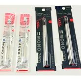 Value Pack of 2 Tombow Mono Zero Erasers &amp; 4 refills