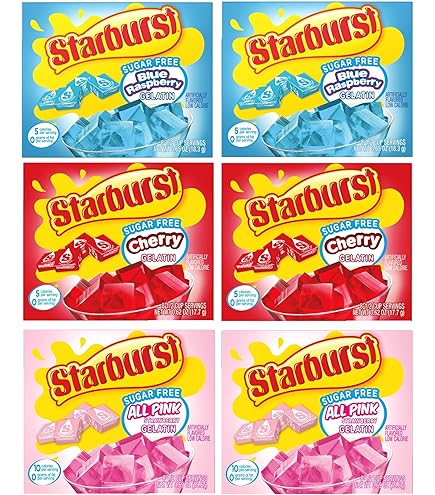 Amazon.com: Gelatina Starburst, frambuesa azul, 3.93 onzas, 6