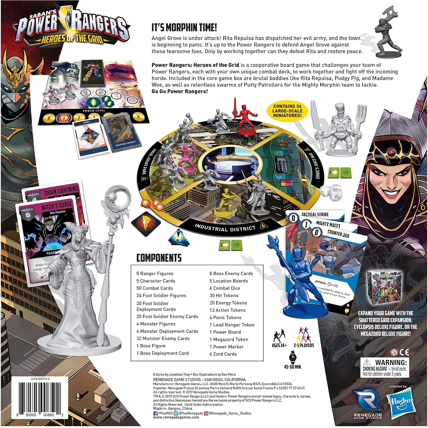 Renegade Game Studio RGS0850 Power Rangers: Heroes of The Grid, Mixed Colours, Multicolor - Image 3