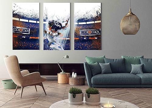 Amazon Com The Chicago Bears Walter Payton Nfl Team On Canvas