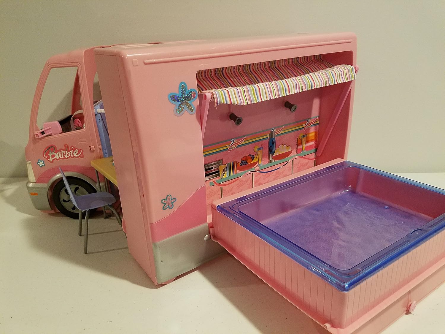 barbie hot tub camper van