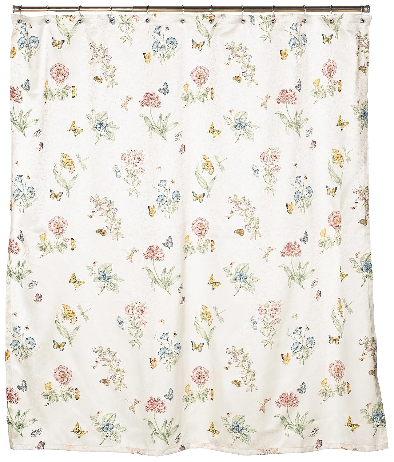 Lenox Butterfly Meadow Shower Curtain Amazon In Home Kitchen