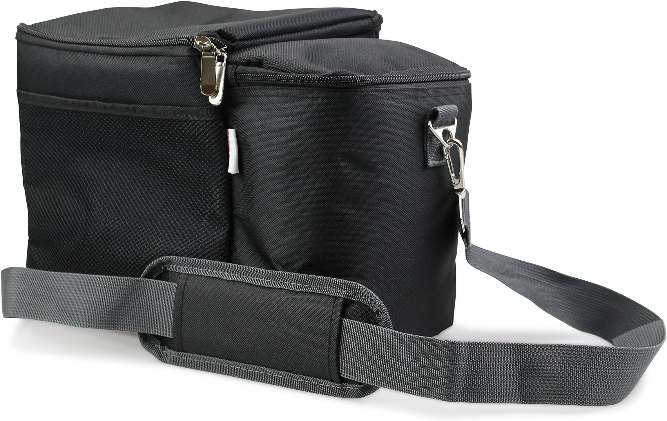 Meal Prep Lunch Bag With 3 Removable BPA Free Food Containers By Pack Ahead (Black)