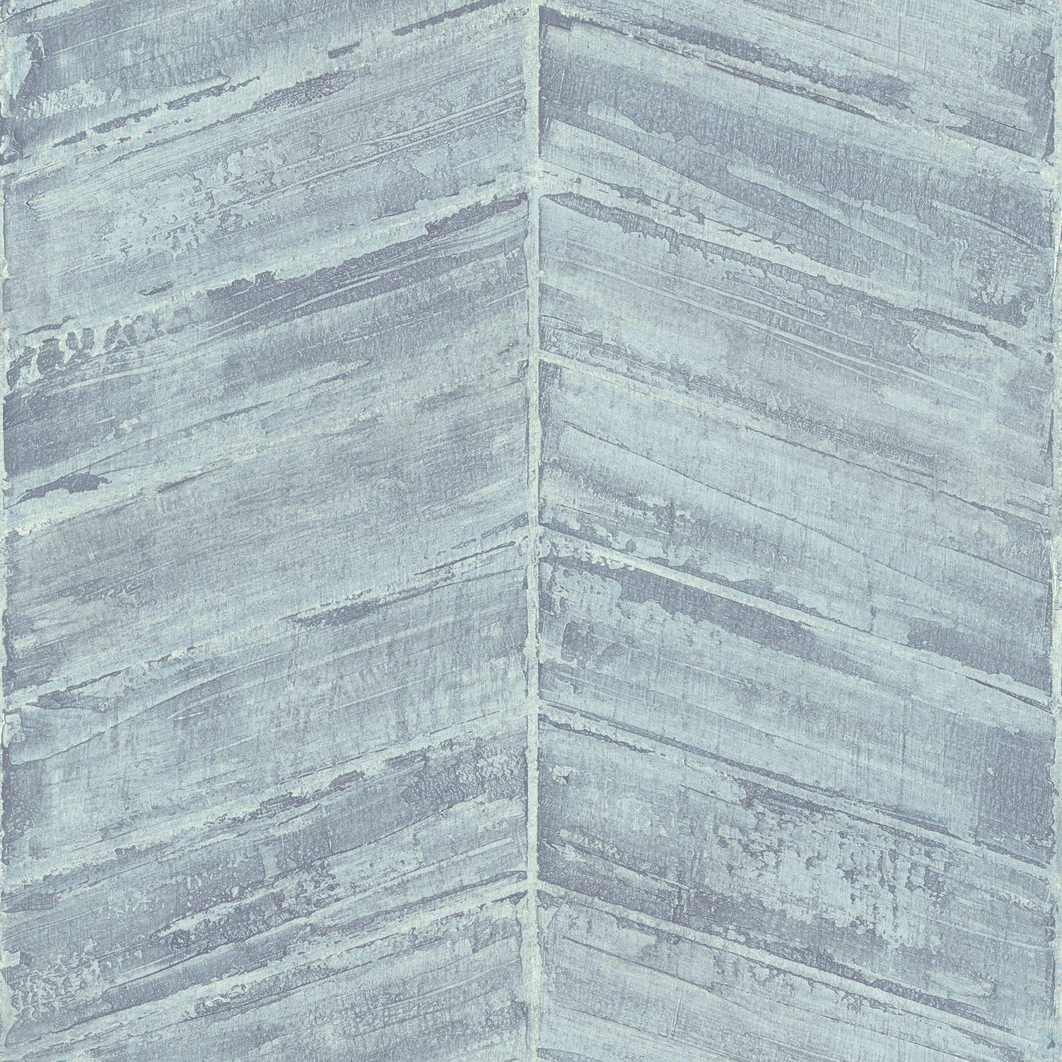 Galerie G67774 Ambiance, Chevron Design Wallpaper, Blue, 10m x 53cm