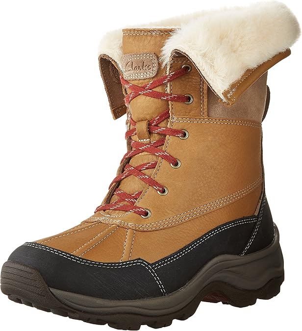 Buy CLARKS Arctic Venture Womens Waterproof Winter Boots Camel 7 at