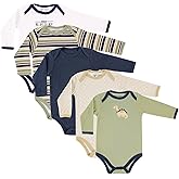 Luvable Friends baby-girls Cotton Long-sleeve Bodysuits