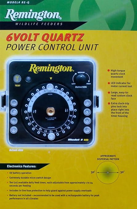 Amazon Com Remington Wildlife Feeders Re Q 6 Volt Quartz Power