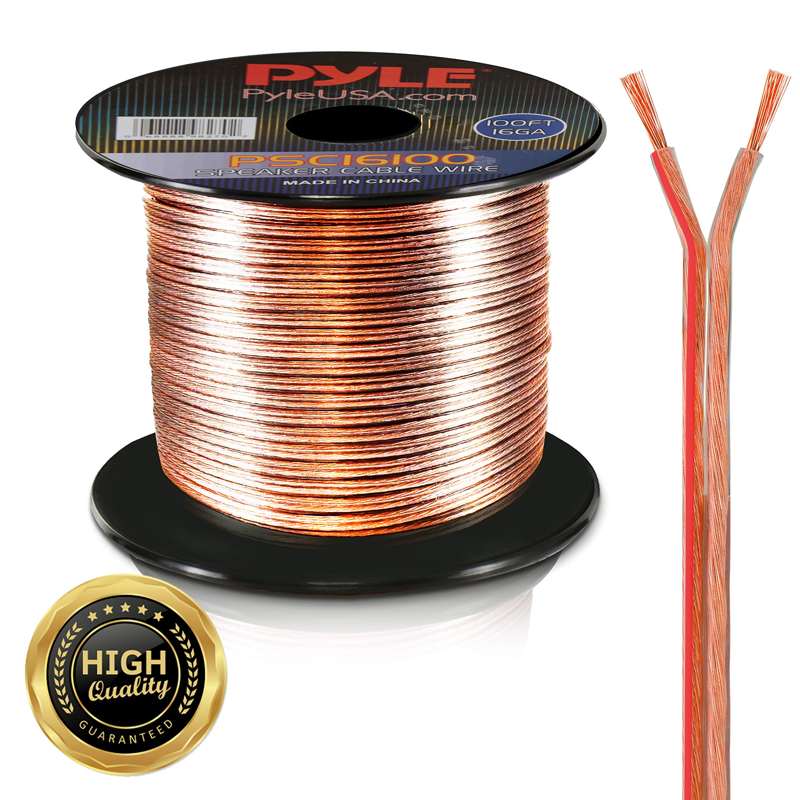 Pyle PSC16100 16 Gauge 100ft Spool Speaker Zip Wire