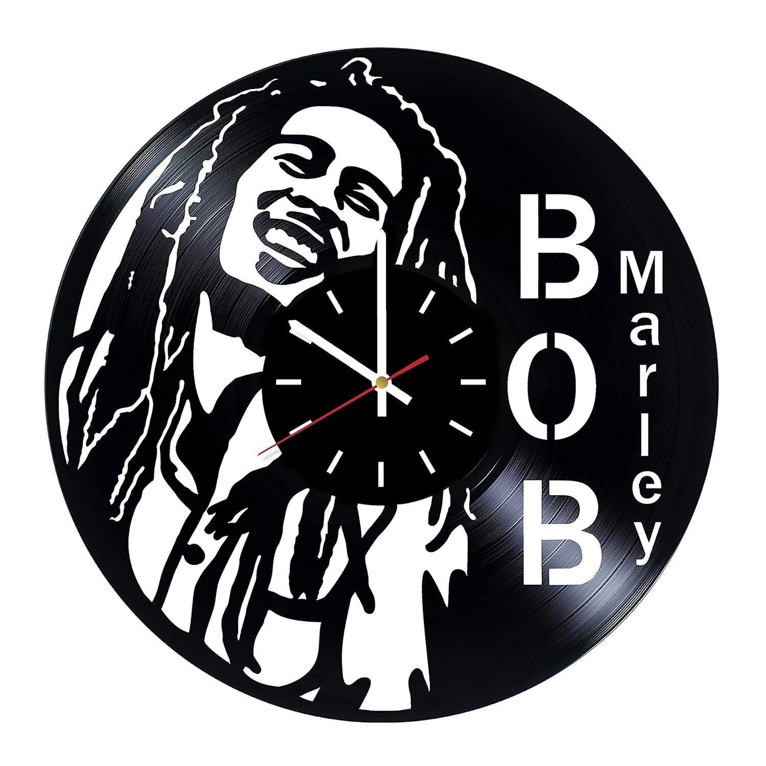 Amazon Com Bob Marley Wall Clock Get Unique Bedroom Or
