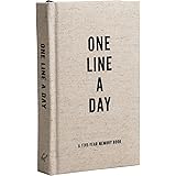 Canvas One Line a Day: A Five-Year Memory Book (Yearly Memory Journal and Diary, Natural Canvas Cover)