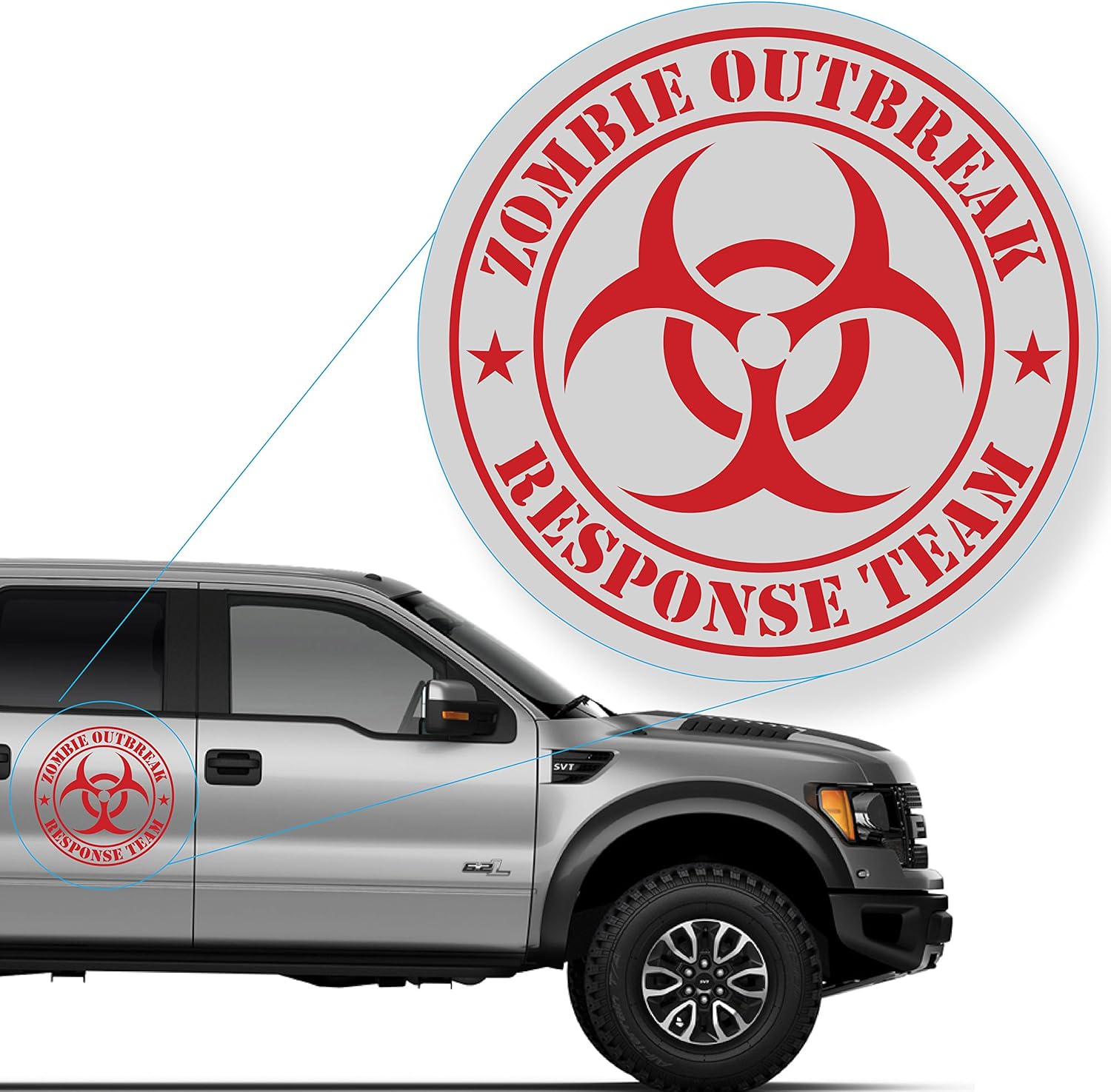 Car & Truck Decals, Emblems & License Frames Zombie Outbreak Response
