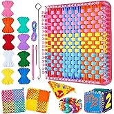 REENLIV Upgraded Weaving Loom Kit Toys for Kids & Adults, DIY Arts & Crafts, Easy Potholder Loom Knitting Activity for Beginners, Ideal Gifts for Girls Ages 5 6 7 8-12 13 Years Old, 252 Craft Loops