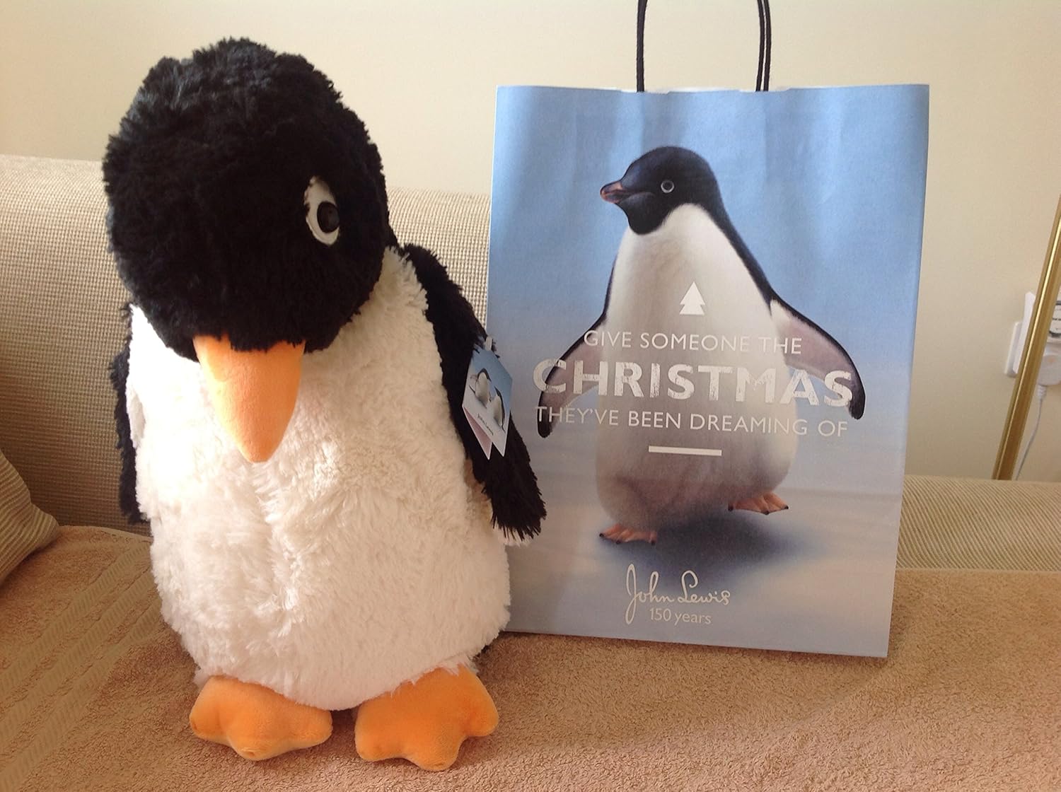 John Lewis Monty The Penguin Toy ToyWalls