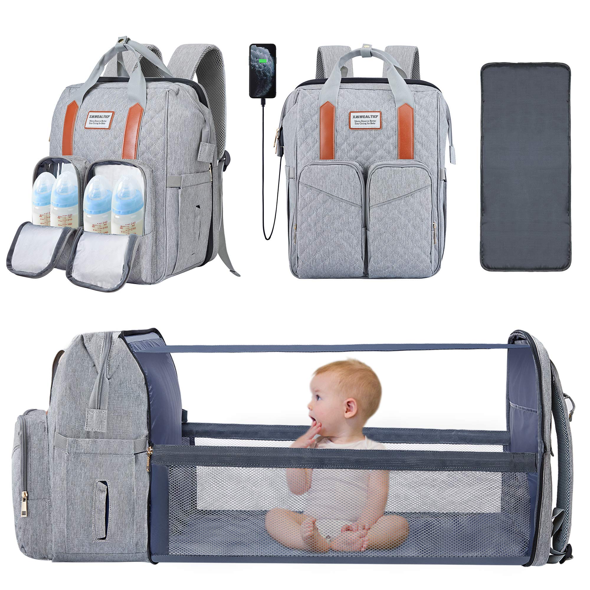 Changing Station Backpack Crib Amazon In Baby Diaper Bag With