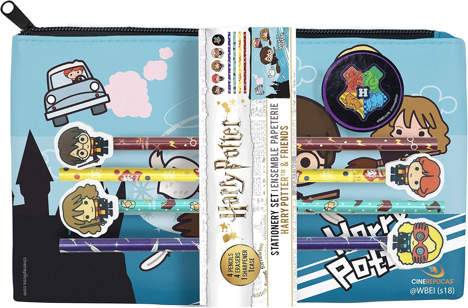 Cinereplicas - Harry Potter - Stationery Set - Officially Licensed - Kawaii Characters, Colour - Image 3