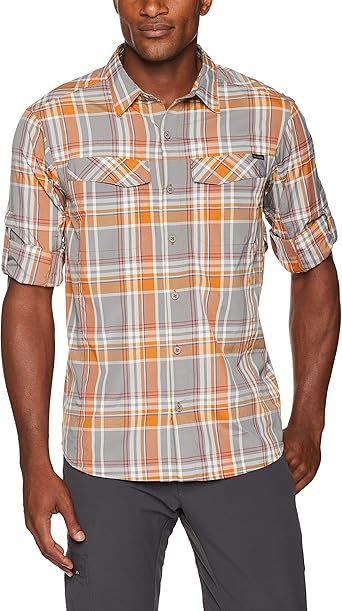 silver ridge plaid long sleeve shirt