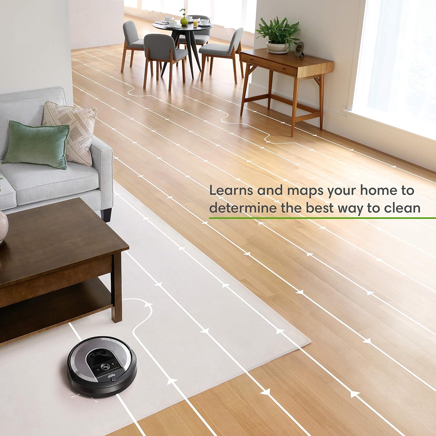 iRobot Roomba i6+ (6550) Robot Vacuum with Automatic Dirt Disposal-Empties Itself, Traps Allergens, Wi-Fi Connected, Works with Alexa, Ideal for Pet Hair, Carpets, + Digital Smart Mapping Upgrade: Home & Kitchen