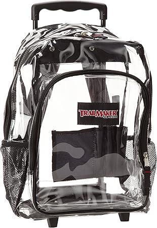 clear rolling backpack
