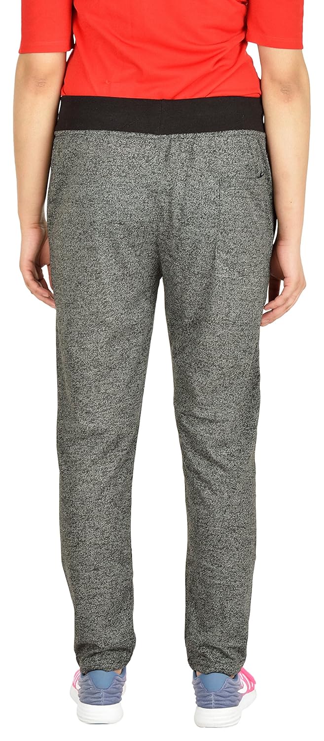 trinity women's loose fit fancy fabric lower track pants pajama