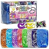 Rainbow Loom® Treasure Box Sparkle Edition, 8,000 Rubber Bands in 8 Different Sparkly Colors, and a BONUS of 2 Happy Looms, G