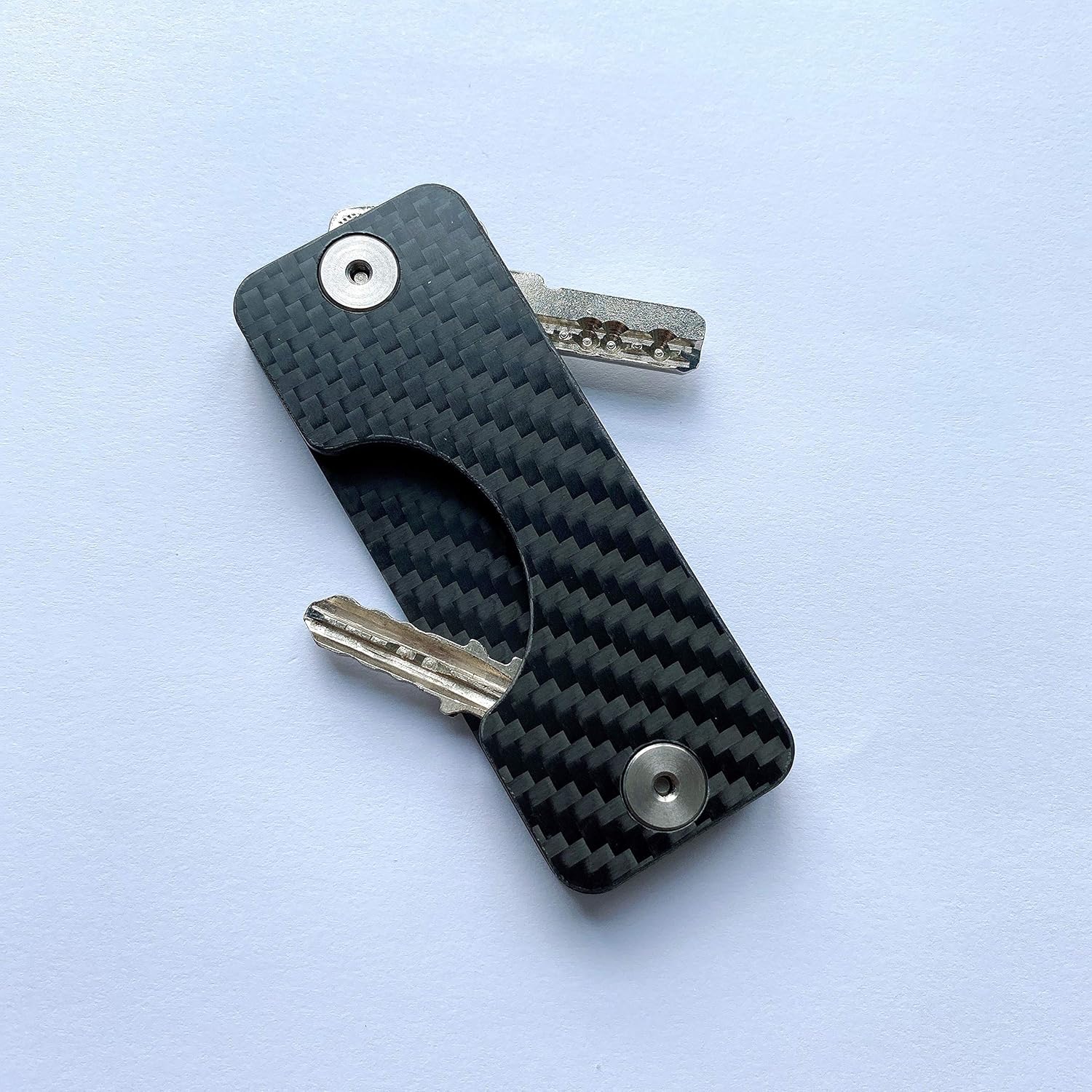 Yejante Carbon Fiber Keychain Holder Pocket Key Organizer Slim