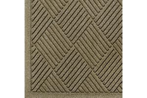 M+A MATTING WaterHog Diamond | Commercial-Grade Entrance Mat with Fabric Border – Indoor/Outdoor, Quick Drying, Stain Resistant Door Mat (Camel, 3' x 4')