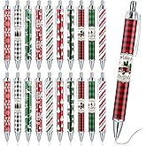 50 Pcs Christmas Ballpoint Pens Bulk - Christmas Pens Gifts Gnome Snowflake Snowman Design Retractable Christmas Ink Pens Christmas Cartoon Pens for Xmas Party Favors Office Classroom School Supplies