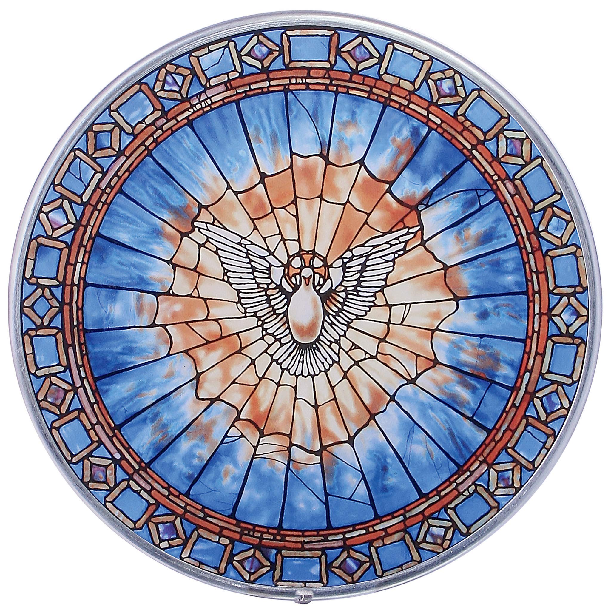 Buy Stained Glass Panel The Holy Spirit Round Stained Glass Window