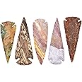 KVK Crystals One 4" Indian Spear Point Arrowhead Agate Chert Flint New Project Point (1pc)