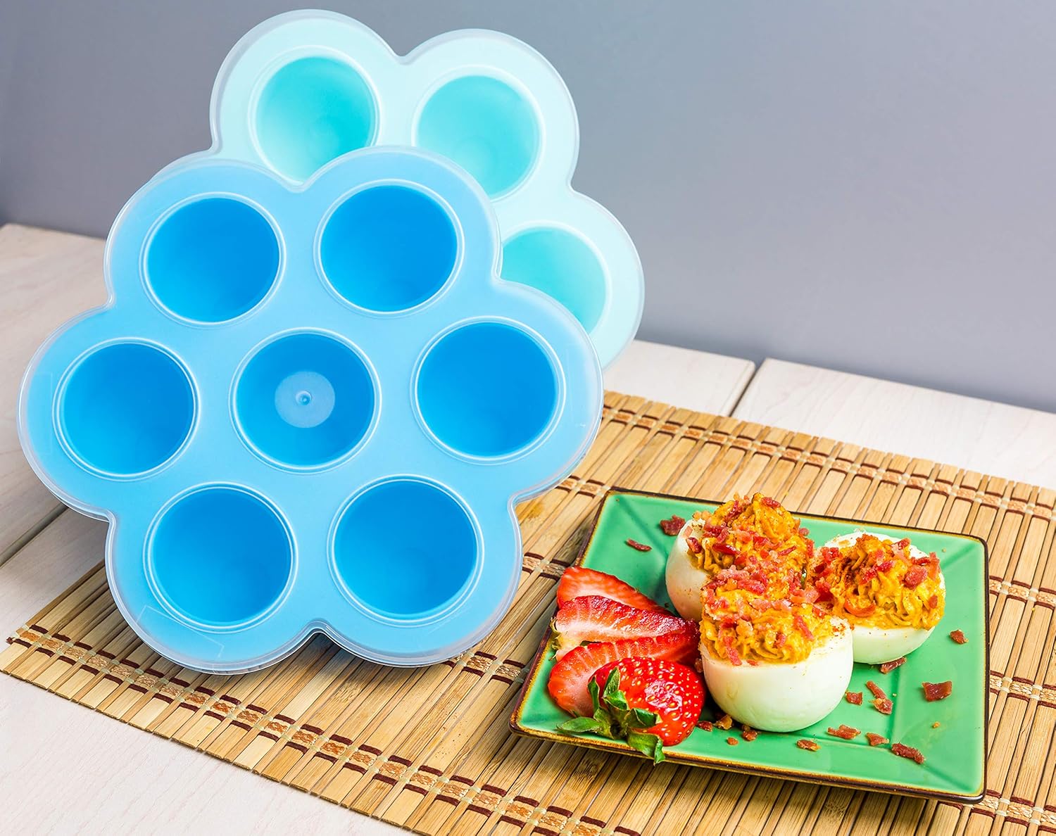 Amazon.com: NuRome - Molde de silicona para huevos de olla ...