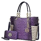 MKF Collection Tote Bag for Women, Handbag Set with Wallet-Top-Handle Bag Vegan Leather Purse by Mia K