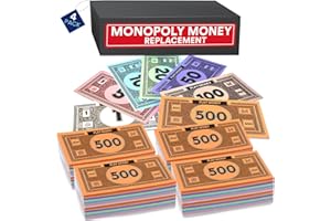 OREVEN Monopoly Money Replacement – 4 Sets of 30 Each Bill Denomination - 4 Pack