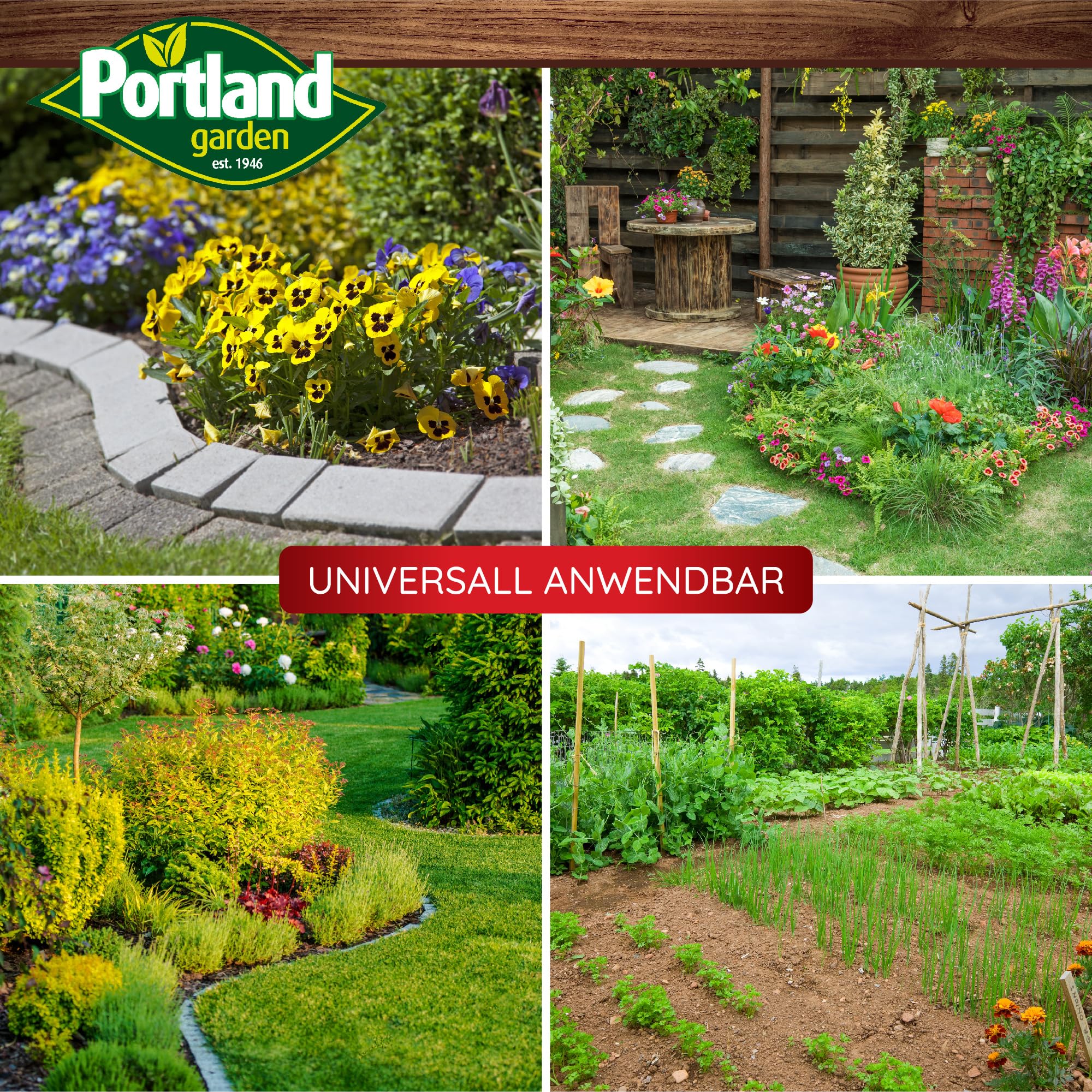 Portland Garden Moosbekämpfung 500 ml Konzentrat Unkrautvernichter ohne Glyphosat extra stark gegen Moos, Gräser, Unkraut bis zu 220 m² Flächenleistung entfernt Unkraut schnell & effektiv 6